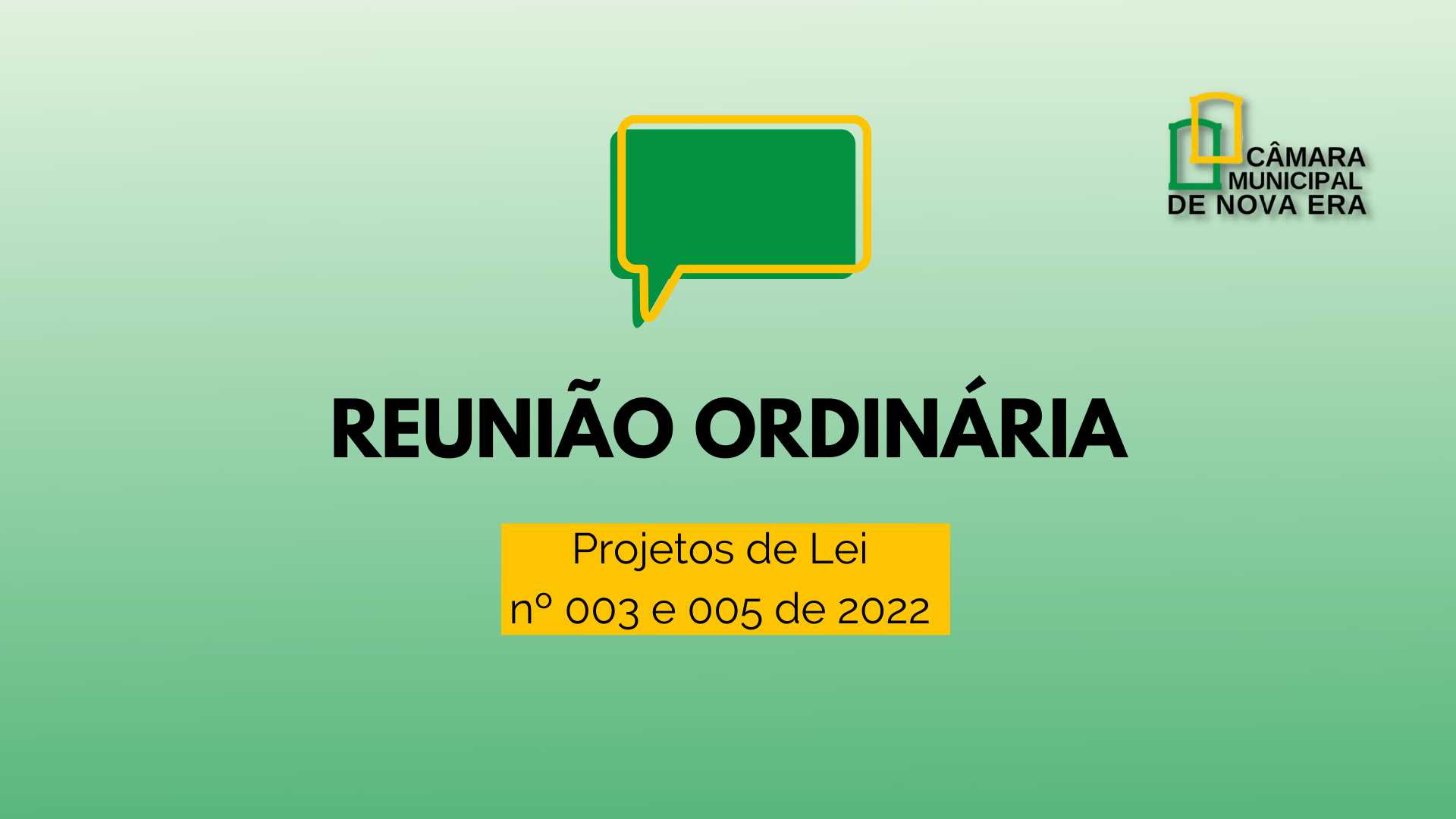 Câmara Municipal De Nova Era Câmara Divulga Pauta Da Reunião Ordinária